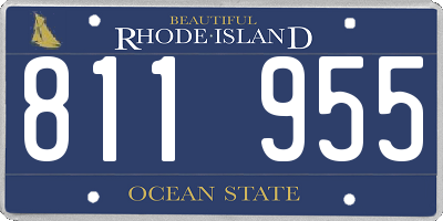 RI license plate 811955