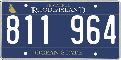 RI license plate 811964