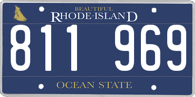 RI license plate 811969