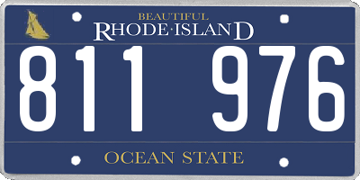 RI license plate 811976