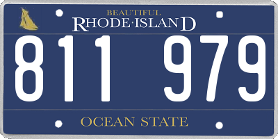 RI license plate 811979