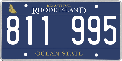 RI license plate 811995