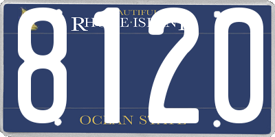 RI license plate 8120