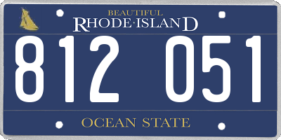 RI license plate 812051
