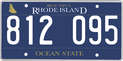 RI license plate 812095