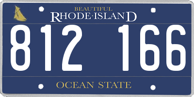 RI license plate 812166