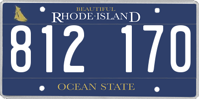 RI license plate 812170