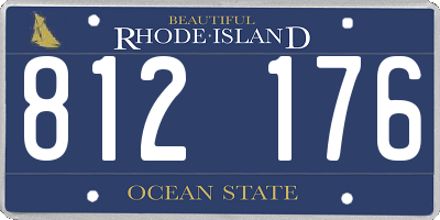 RI license plate 812176