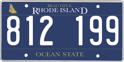 RI license plate 812199