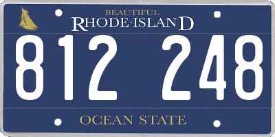 RI license plate 812248