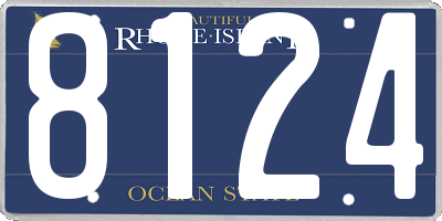 RI license plate 8124