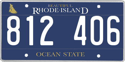 RI license plate 812406
