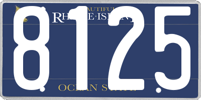 RI license plate 8125