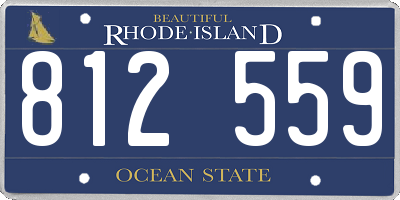 RI license plate 812559