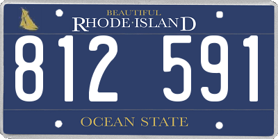 RI license plate 812591