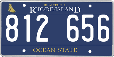 RI license plate 812656