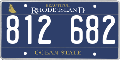 RI license plate 812682