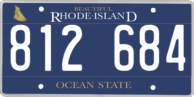 RI license plate 812684