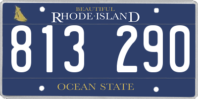 RI license plate 813290
