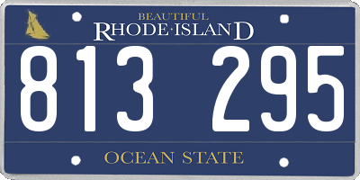 RI license plate 813295