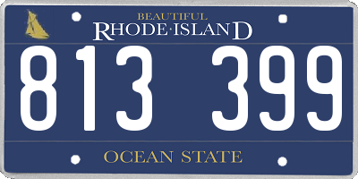 RI license plate 813399