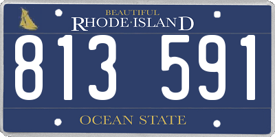 RI license plate 813591