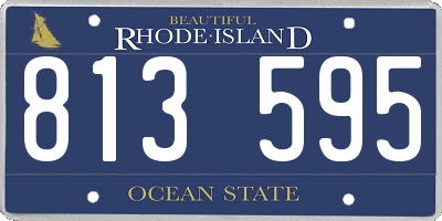 RI license plate 813595