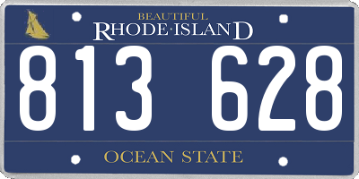 RI license plate 813628
