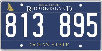 RI license plate 813895