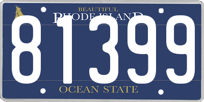 RI license plate 81399