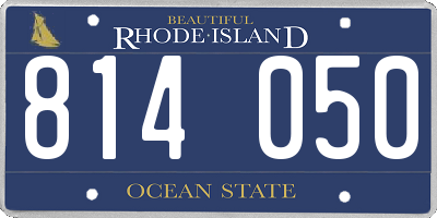 RI license plate 814050