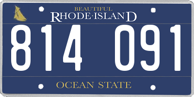 RI license plate 814091