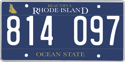 RI license plate 814097