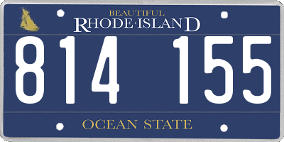 RI license plate 814155
