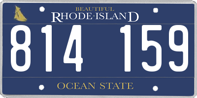 RI license plate 814159