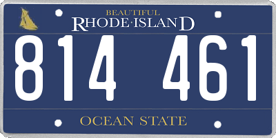 RI license plate 814461