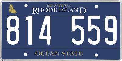RI license plate 814559