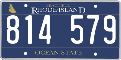 RI license plate 814579