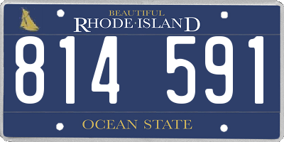 RI license plate 814591
