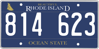 RI license plate 814623