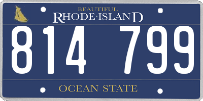 RI license plate 814799