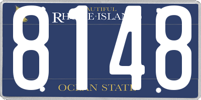 RI license plate 8148