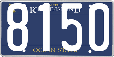 RI license plate 8150