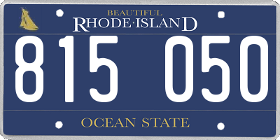RI license plate 815050
