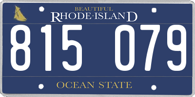 RI license plate 815079