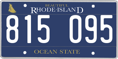 RI license plate 815095