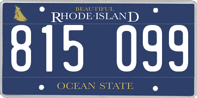 RI license plate 815099