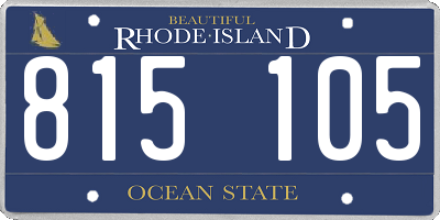 RI license plate 815105