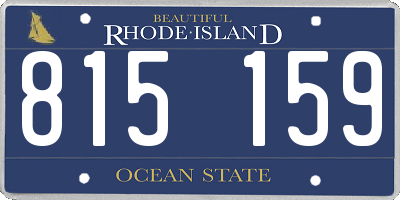 RI license plate 815159