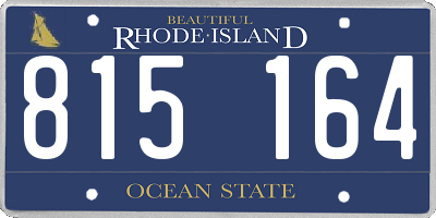 RI license plate 815164
